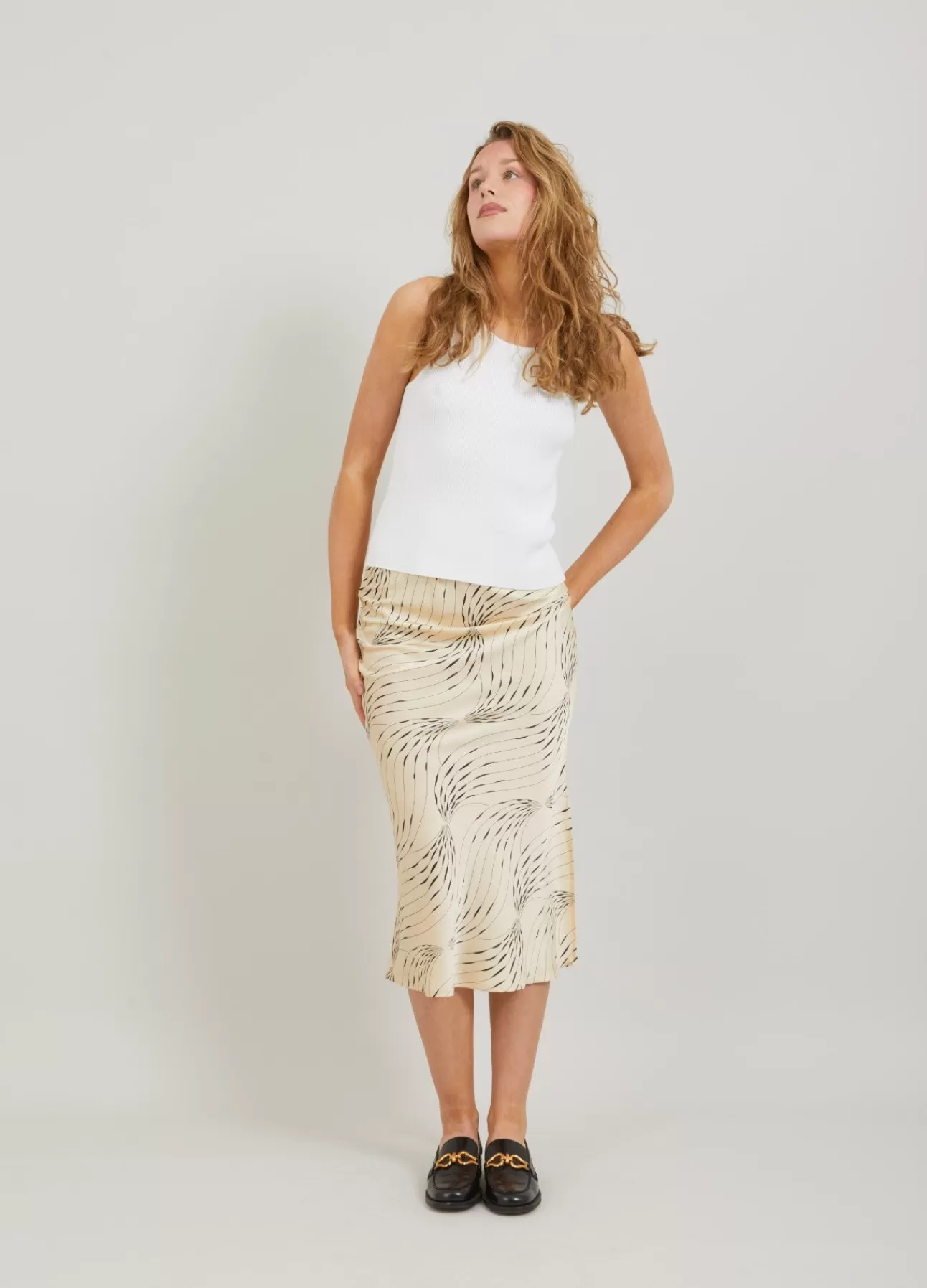 Kvinna Coster Copenhagen Stickat*Cc Heart Elena Halterneck Stickad Topp