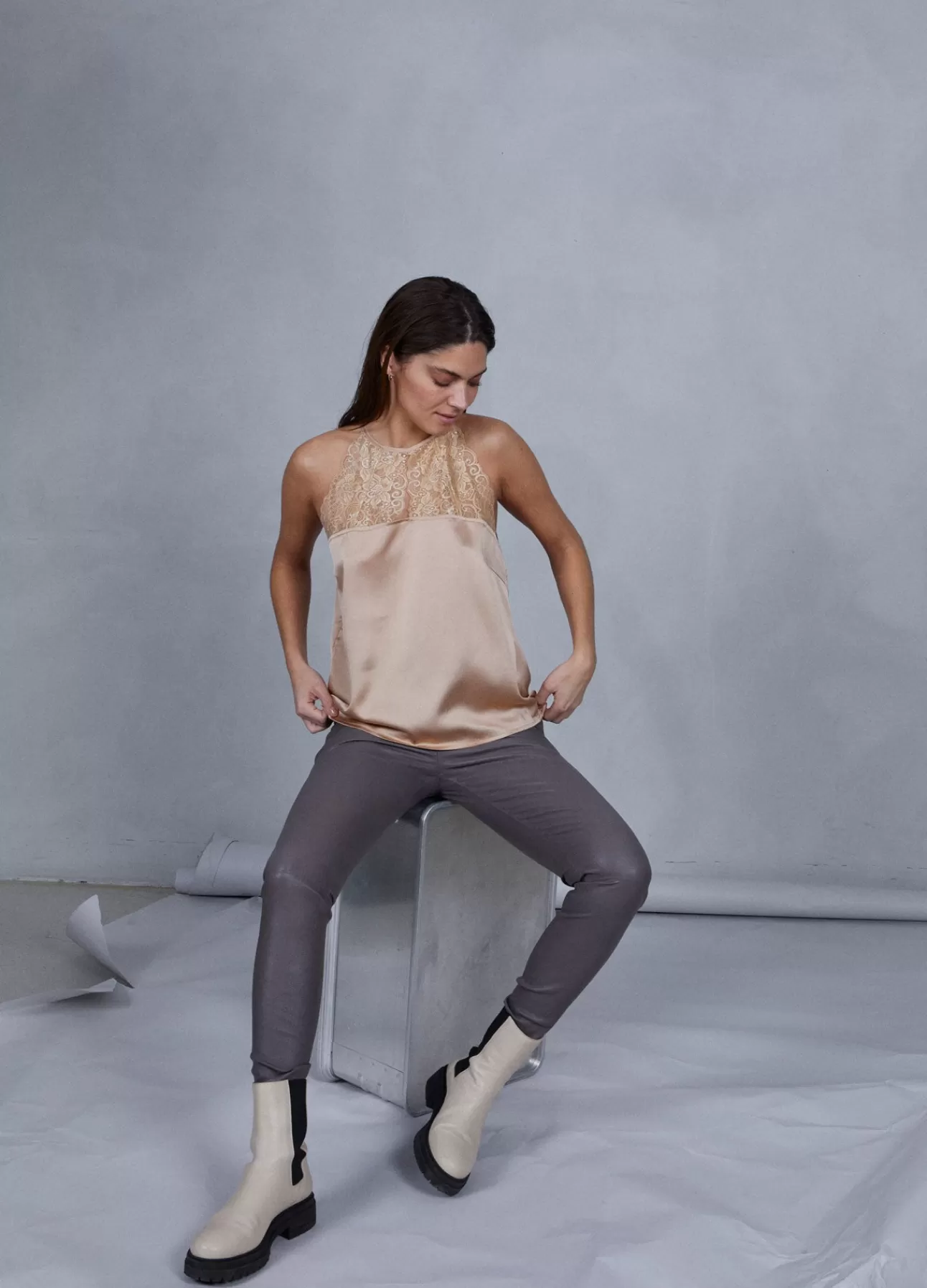 Kvinna Coster Copenhagen Läder*Cc Heart Läderleggings