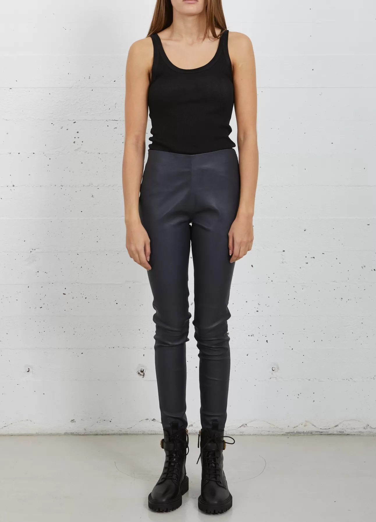 Kvinna Coster Copenhagen Byxor*Cc Heart Läderleggings