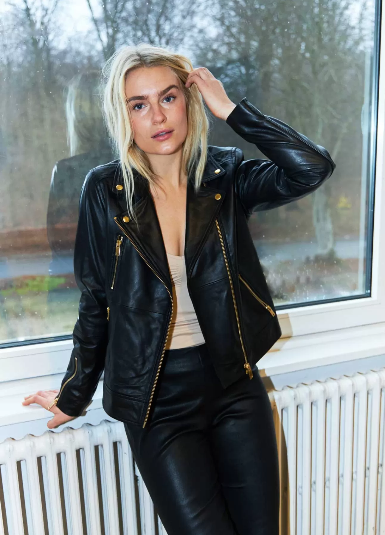 Kvinna Coster Copenhagen Jackor Och Kappor*Cc Heart Leather Jacket