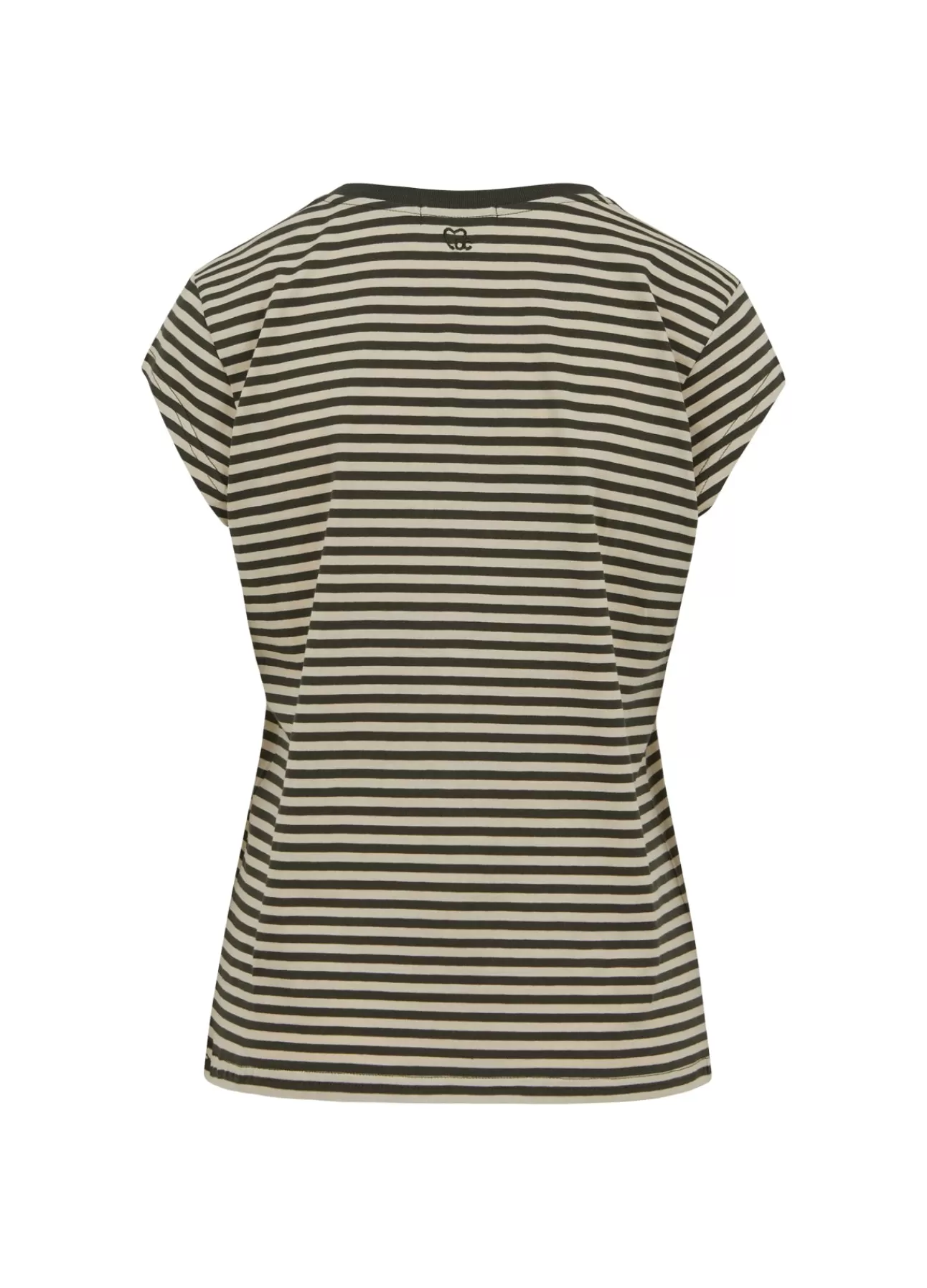 Kvinna Coster Copenhagen T-Shirts*Cc Heart Randig V-Ringad Bas T-Shirt