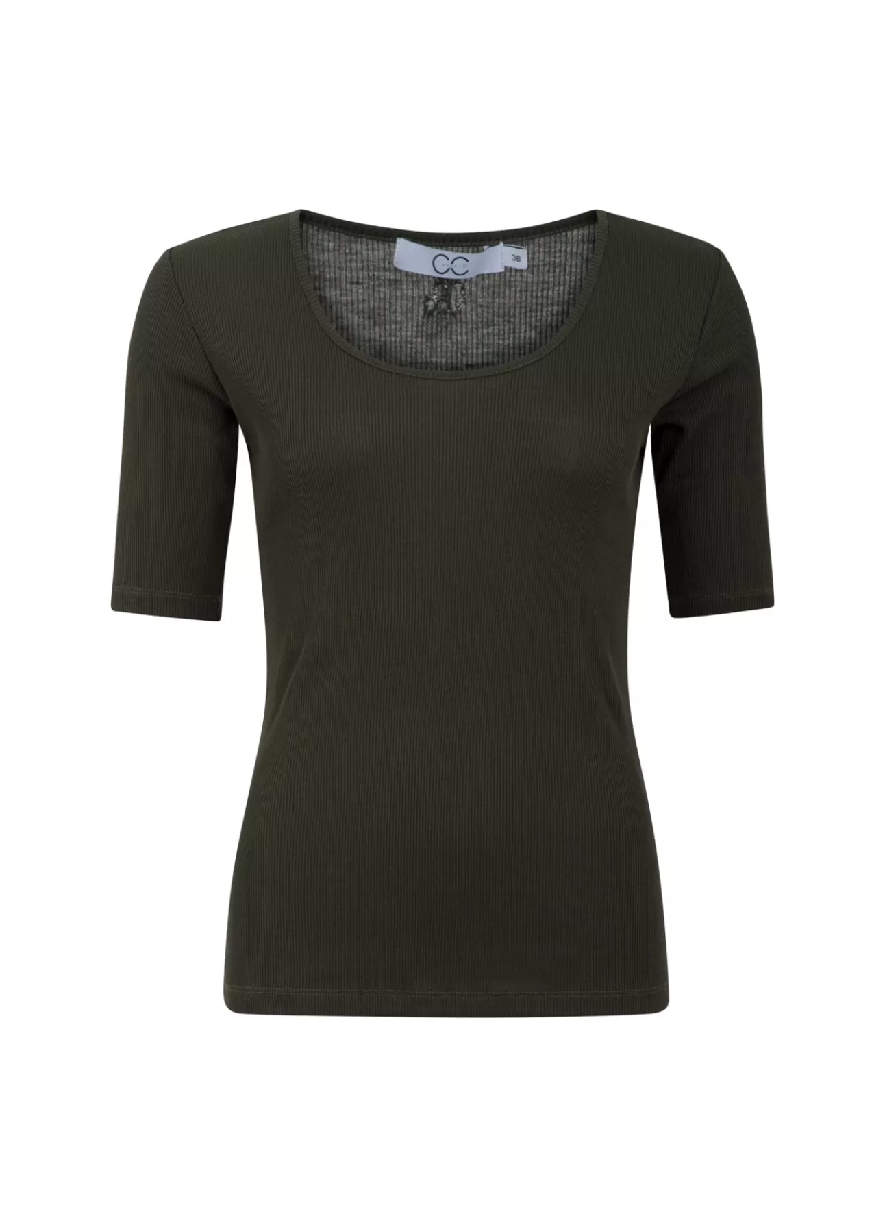 Kvinna Coster Copenhagen Toppar*Cc Heart Silk Scoop-Ringad T-Shirt