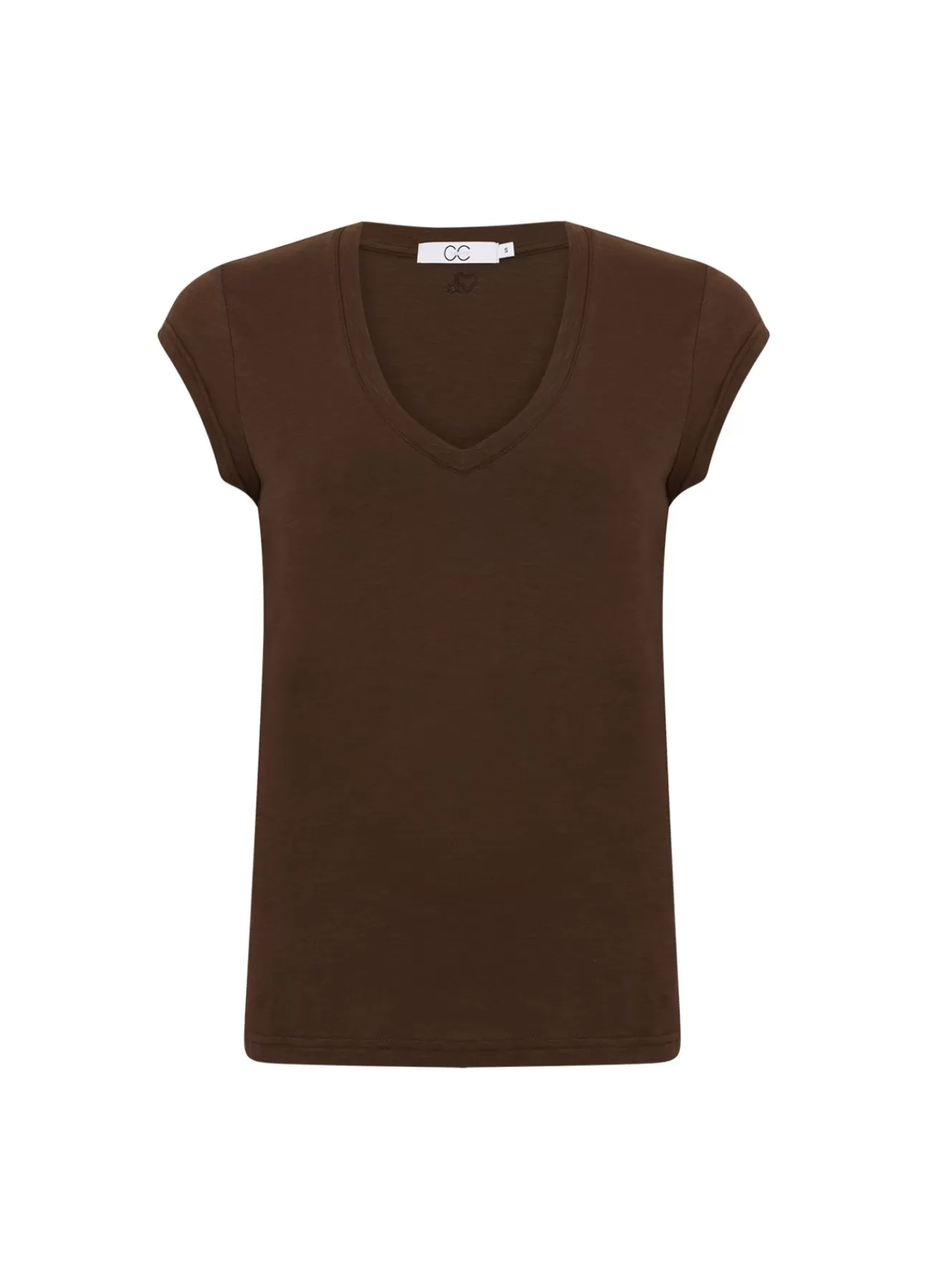Kvinna Coster Copenhagen T-Shirts*Cc Heart V-Ringad T-Shirt
