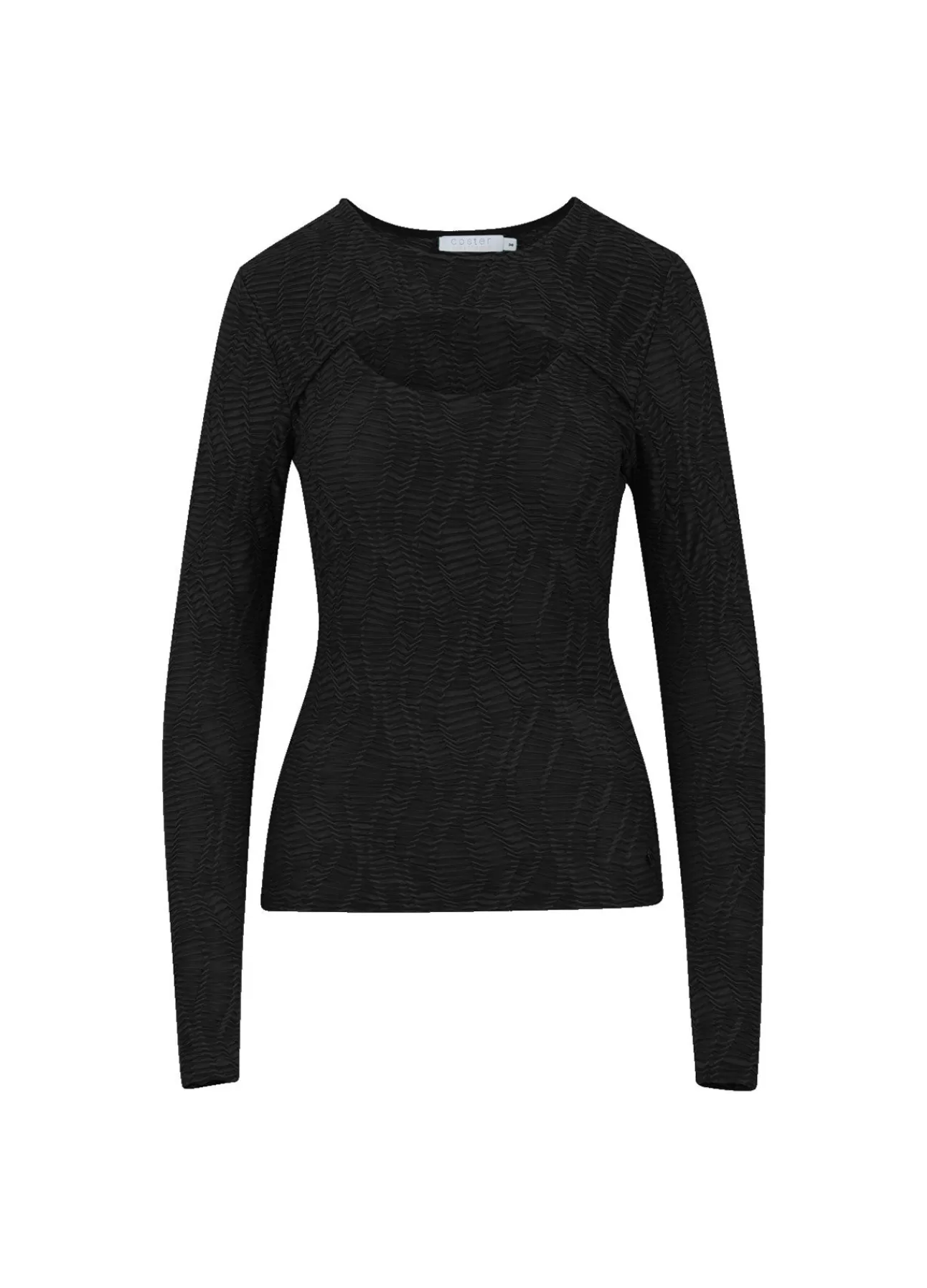 Kvinna Coster Copenhagen Skjortor Och Blusar*Langarmad T-Shirt Med Struktur