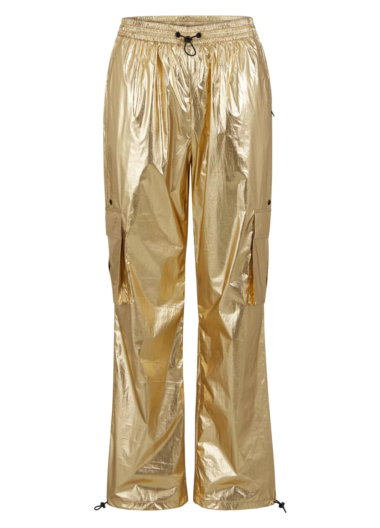 Kvinna Coster Copenhagen Byxor*Metallic Cargobyxor