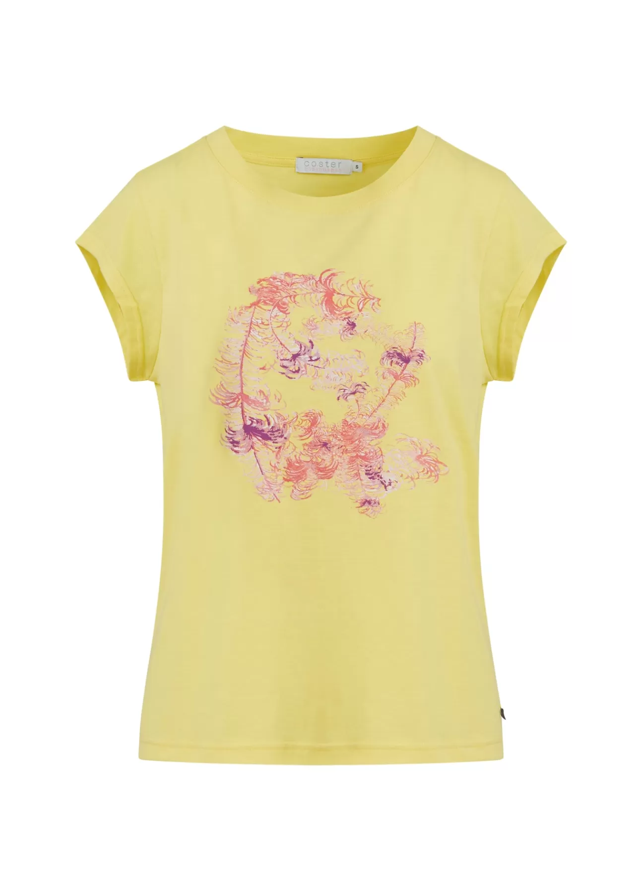 Kvinna Coster Copenhagen T-Shirts*T-Shirt M. Fjadertryck