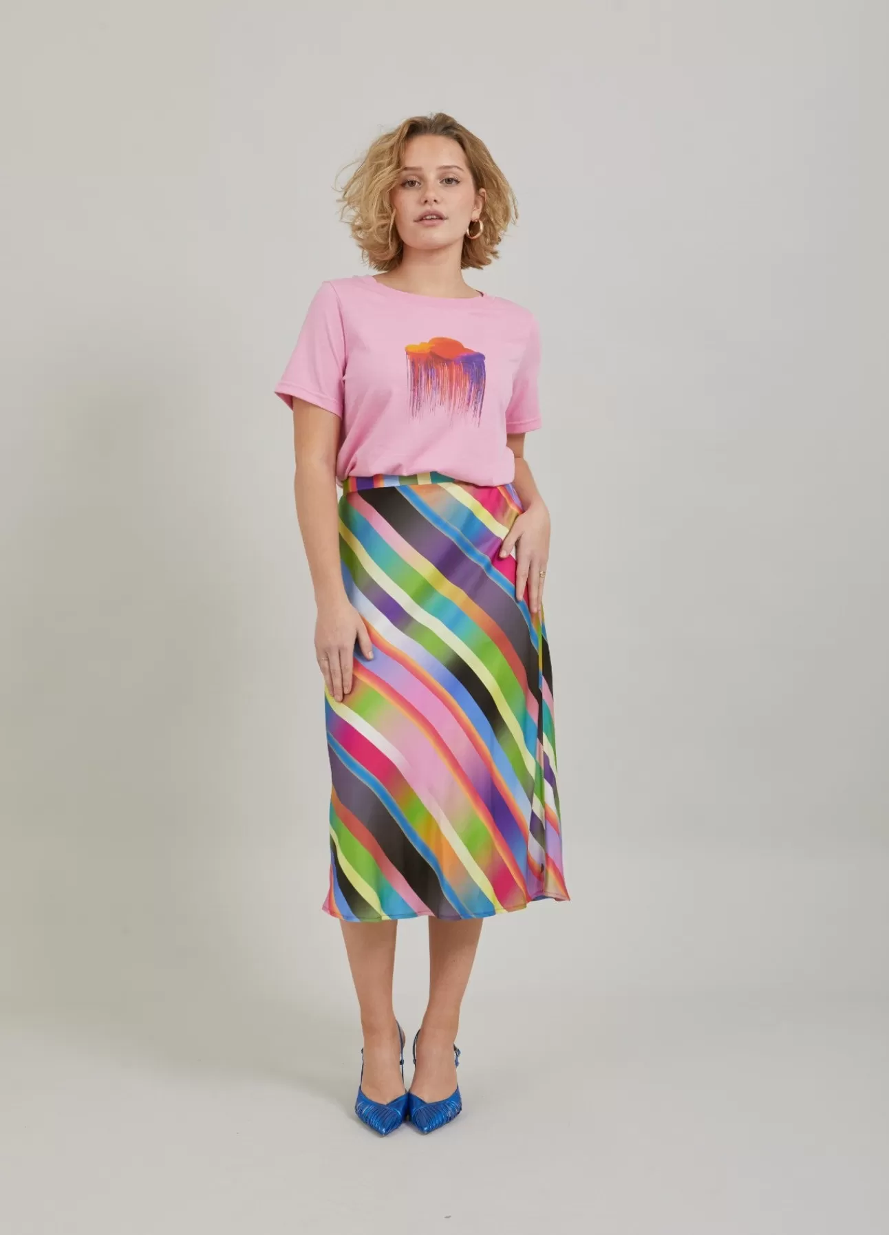 Kvinna Coster Copenhagen T-Shirts*T-Shirt M. Molntryck