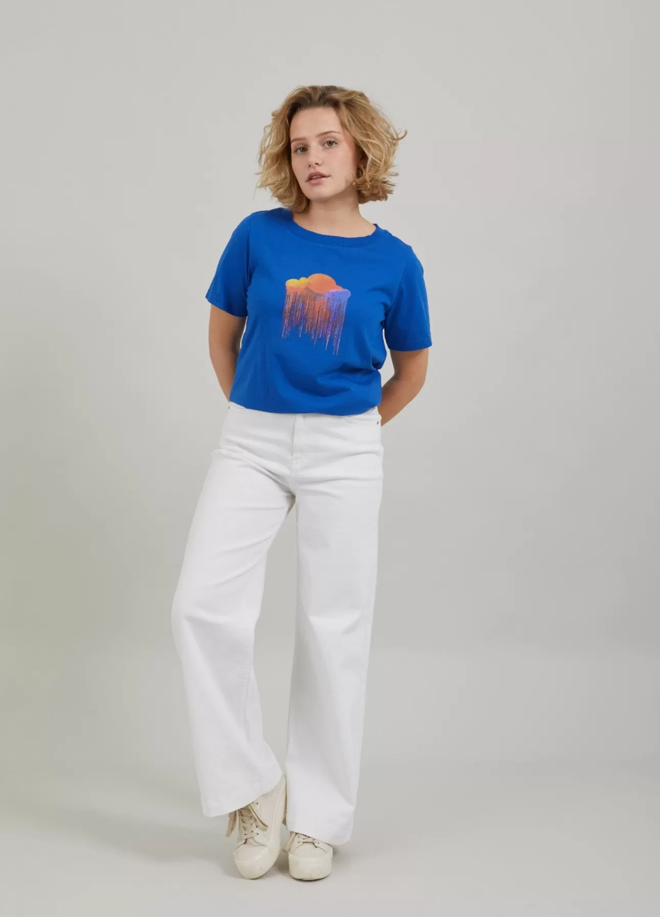 Kvinna Coster Copenhagen T-Shirts*T-Shirt M. Molntryck