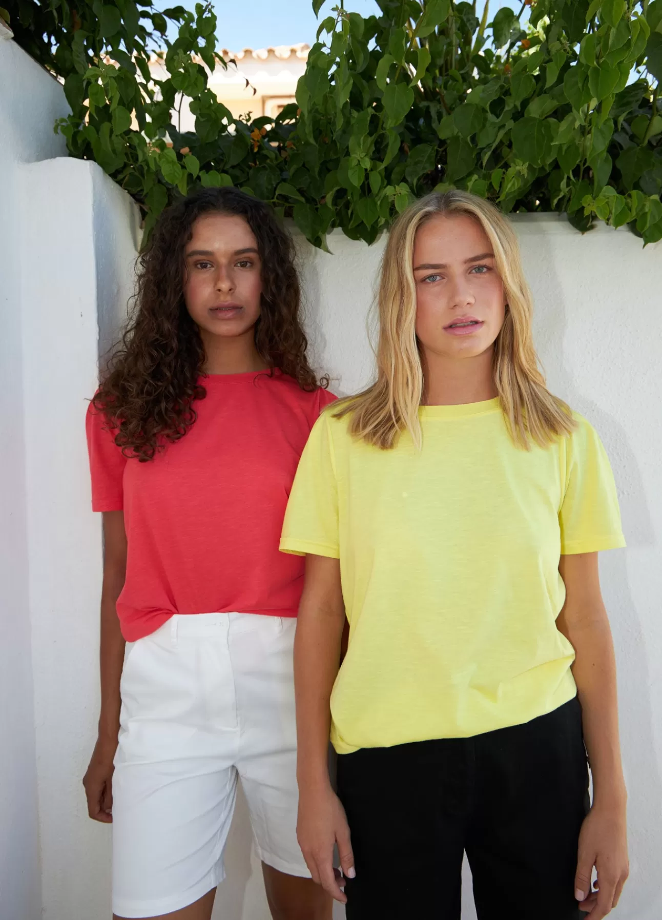 Kvinna Coster Copenhagen T-Shirts*T-Shirt M. Plisse
