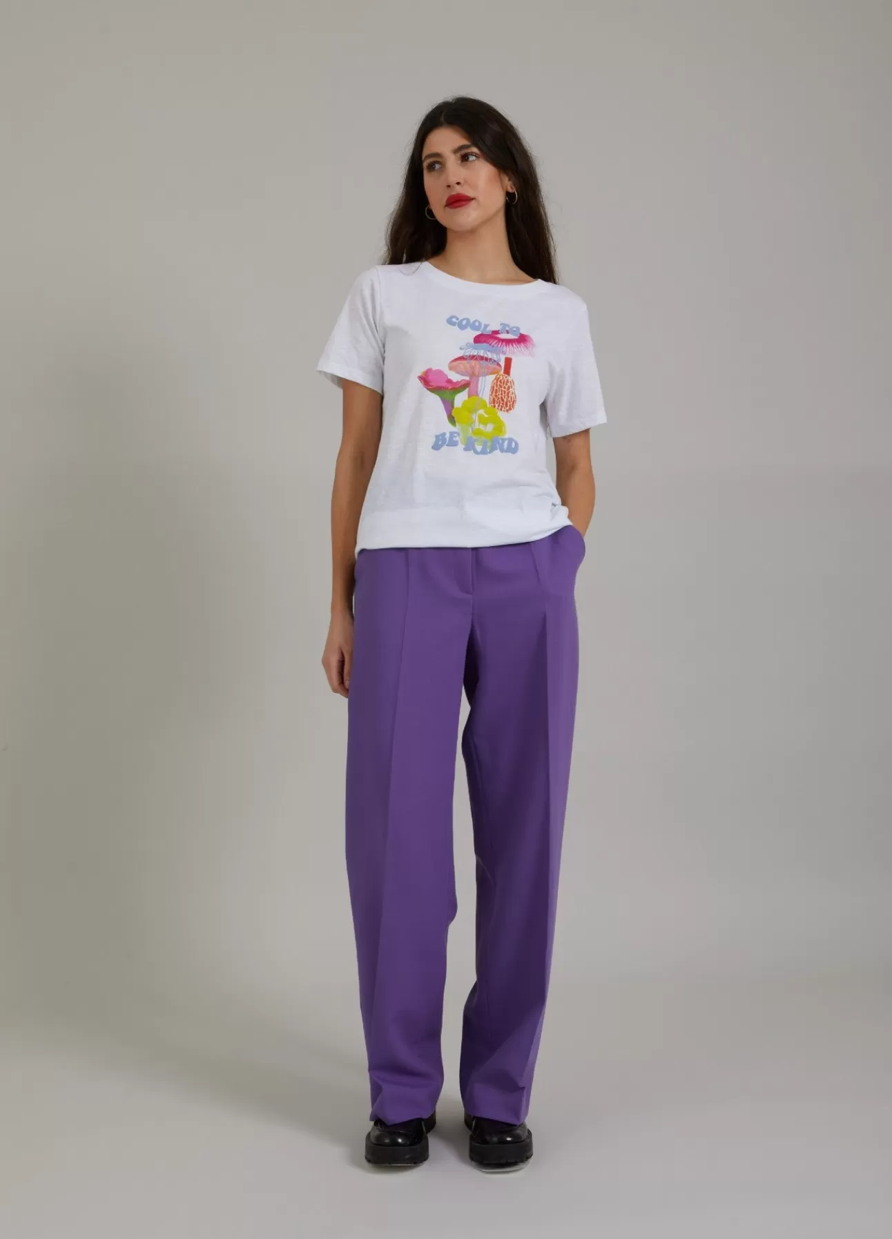 Kvinna Coster Copenhagen T-Shirts*T-Shirt M. Svamp-Tryck